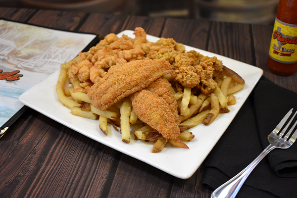 Fried Seafood Platter from Floyds Seafood